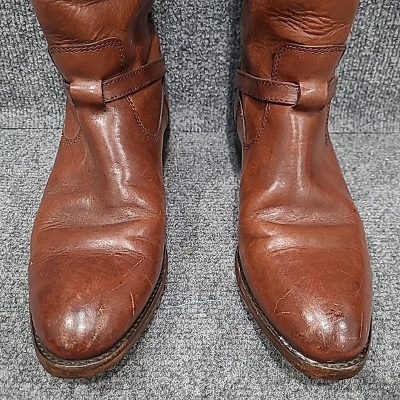 Frye 'Lindsay Plate' 76796‎ Women's Riding Boot- Brown- Size 7.5B - Picture 3 of 16